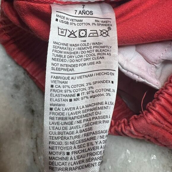 Janie and Jack, Island Punch The Twill Pull-On Cotton Blend Short, Coral, Boys 7 - Picture 7 of 12